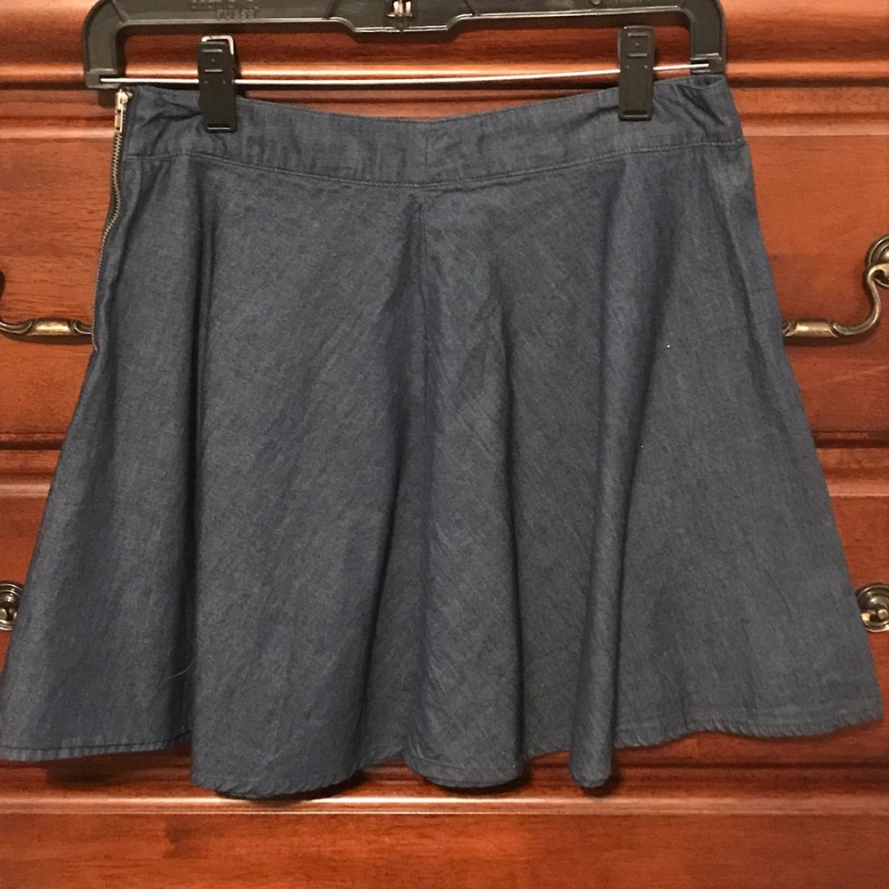 Denim skater skirt